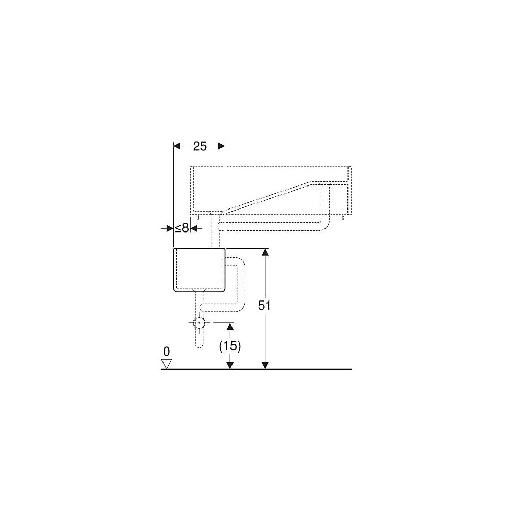 Geberit Publica Gipsfangbecken Unterteil, 25x21x35cm... GEBERIT-362512000 4022009080551 (Abb. 5)