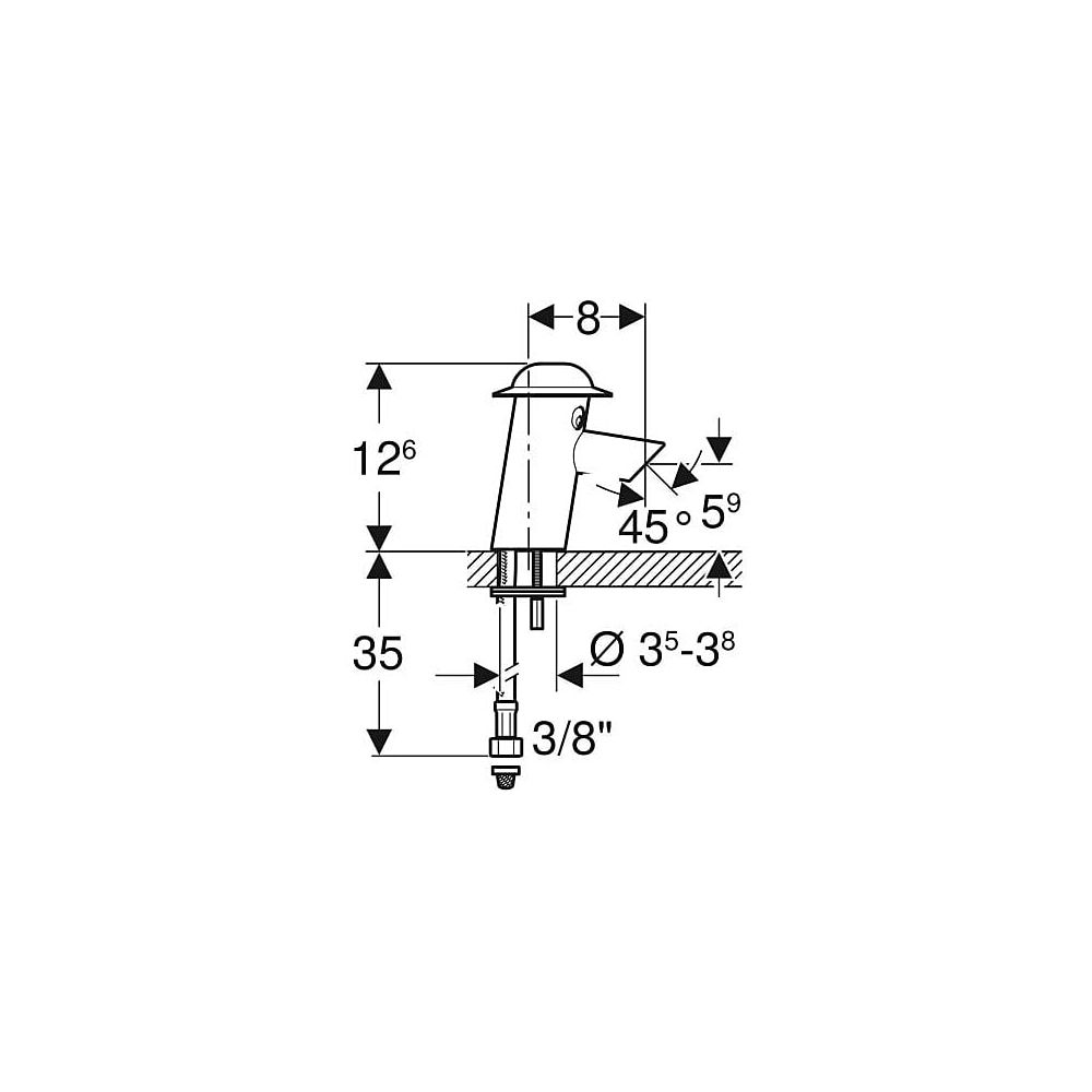 Geberit Bambini Waschtischarmatur Batteriebetrieb, mehrfarbig mit Mischer... GEBERIT-577650000 4022009335415 (Abb. 4)