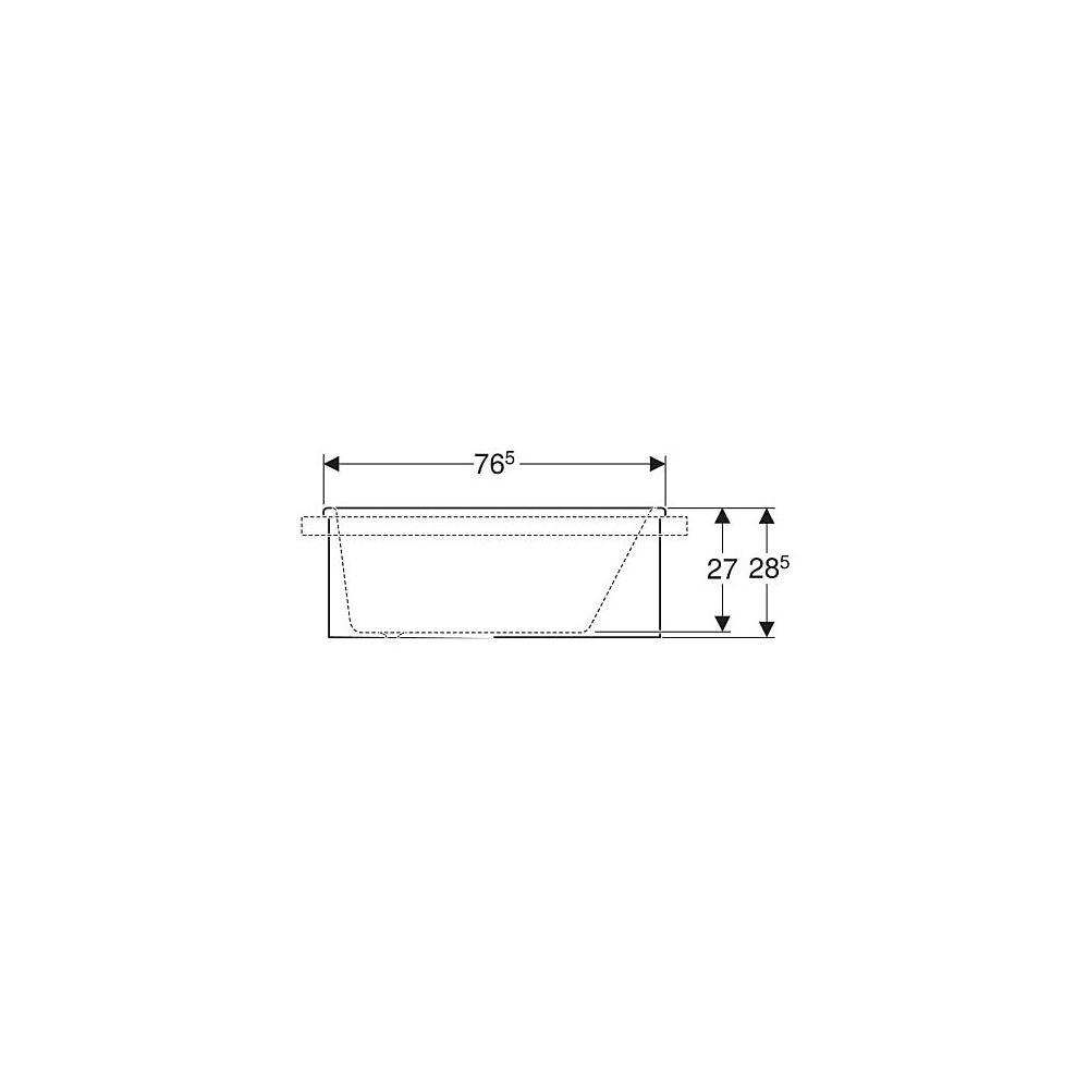 Geberit Bambini asymmetrische Badewanne, Breite 47cm, Alpinweiß... GEBERIT-406010016 4022009295849 (Abb. 6)
