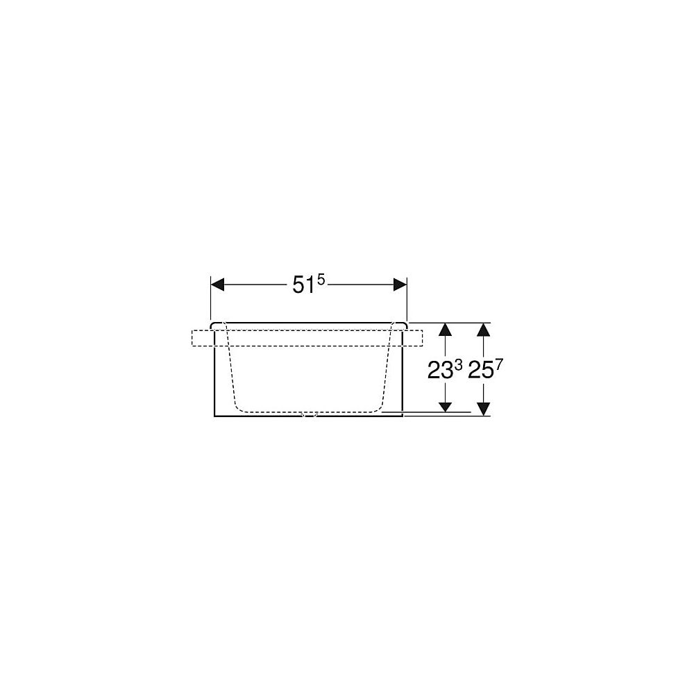 Geberit Bambini Ovalbadewanne, Breite 51,5cm, Alpinweiß... GEBERIT-407010016 4022009295856 (Abb. 6)
