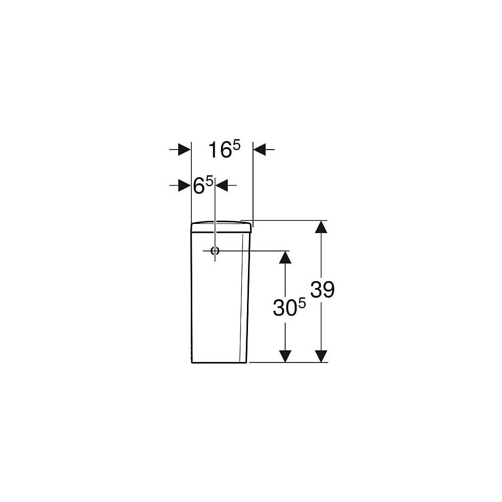 Geberit Renova Aufputzspülkasten aufgesetzt, eckiges Design, 2-Mengen-Spülung, Wasse... GEBERIT-227780600 4022009353600 (Abb. 5)