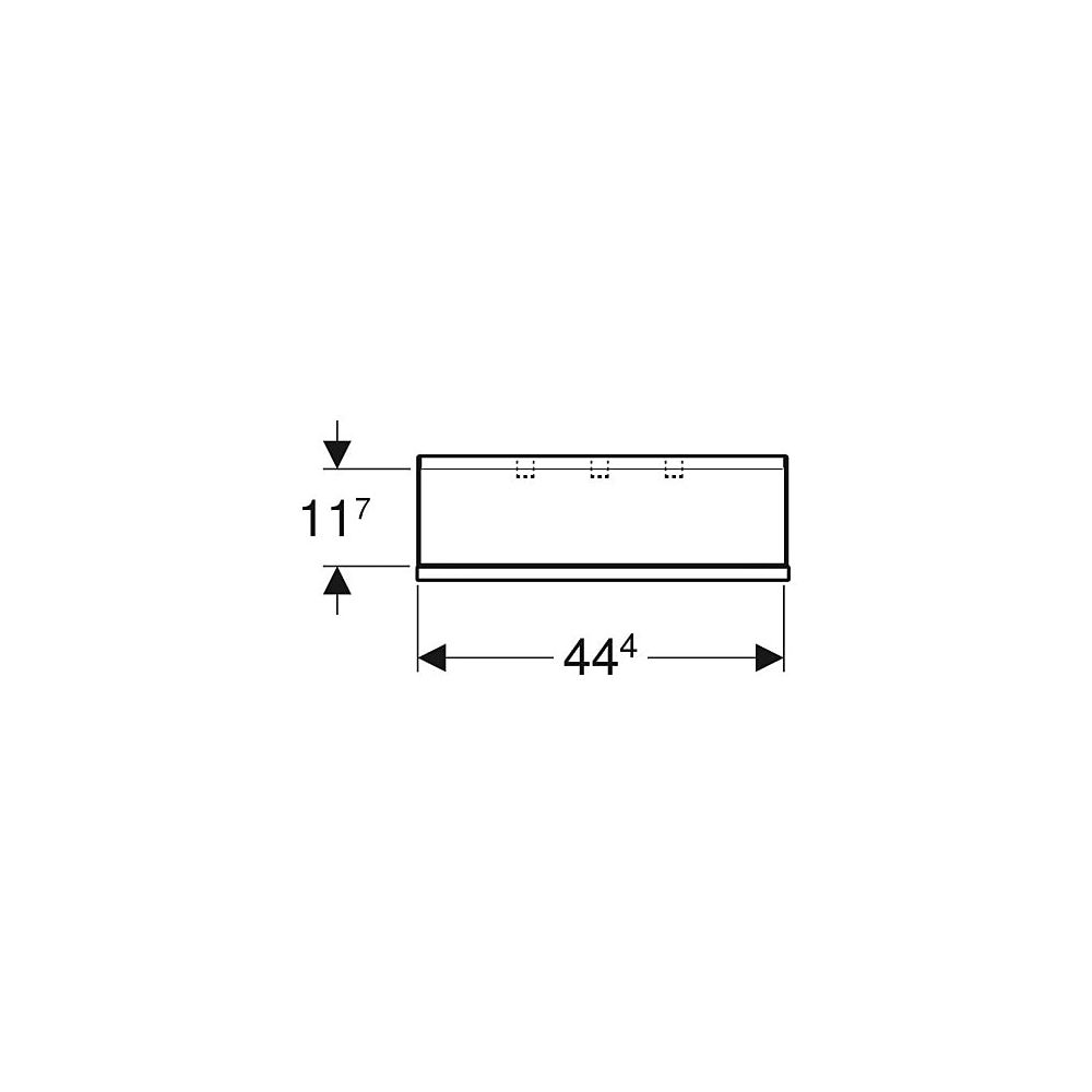 Geberit Smyle Square Wandablage, 45x14,8x15cm, Lava pulverbeschichtet matt, Lava lac... GEBERIT-500362JK1 4025416432685 (Abb. 4)