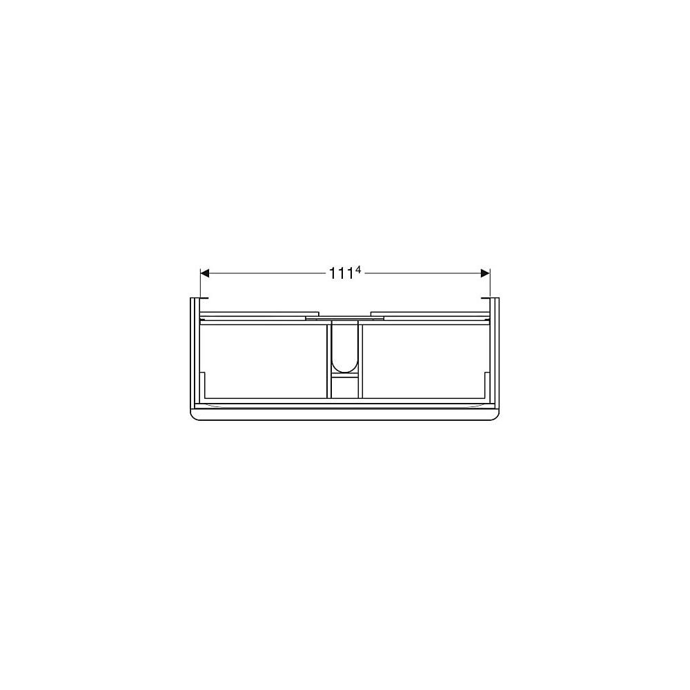 Geberit Smyle Square Unterschrank für Waschtisch, 2 Schubladen, 118,4x61,7x47cm, Wei... GEBERIT-500355001 4025416357032 (Abb. 4)