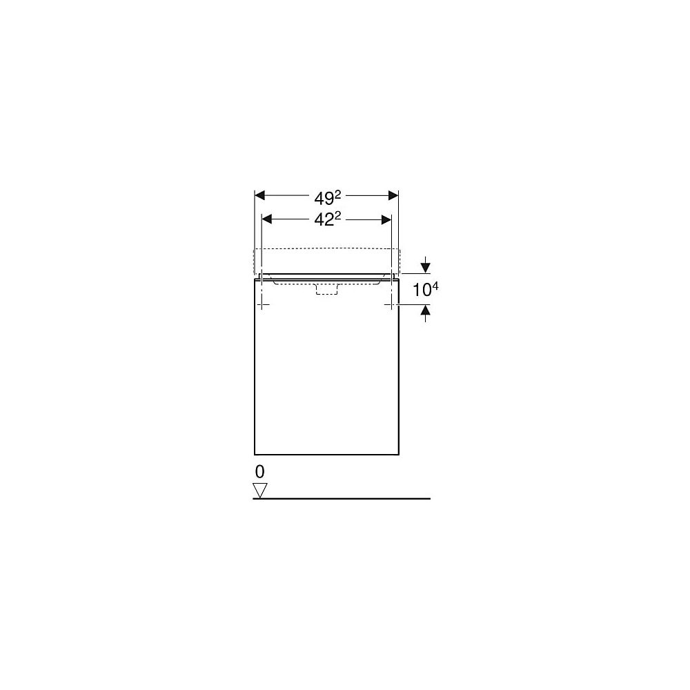 Geberit Smyle Square Unterschrank für Handwaschbecken, 1 Tür, Anschlag rechts, 49,2x... GEBERIT-500363JL1 4025416354505 (Abb. 5)