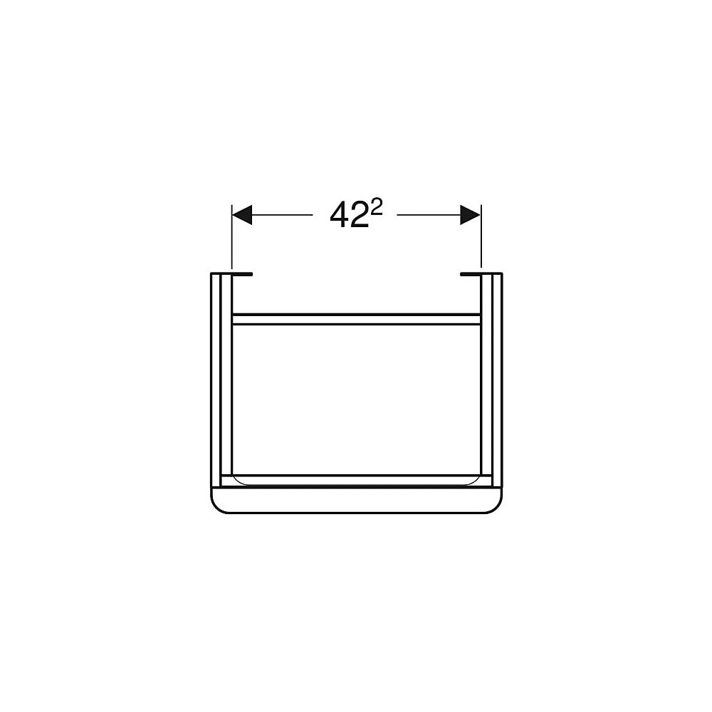Geberit Smyle Square Unterschrank für Handwaschbecken, 1 Tür, Anschlag rechts, 49,2x... GEBERIT-500363JL1 4025416354505 (Abb. 4)