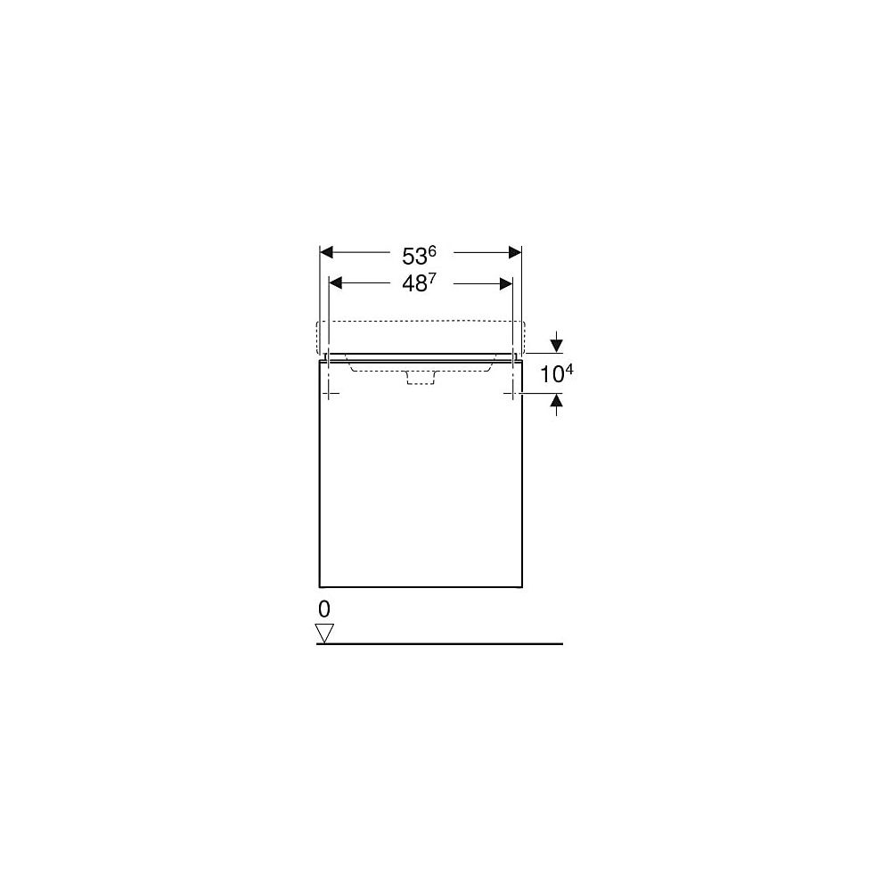 Geberit Smyle Square Unterschrank für Waschtisch, 1 Tür, Anschlag links, 53,6x61,7x4... GEBERIT-500366JK1 4025416433446 (Abb. 5)