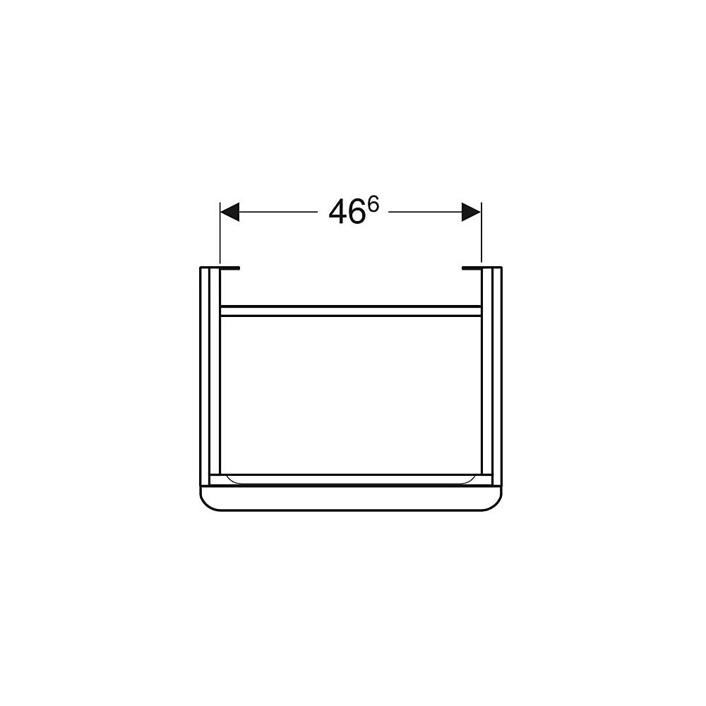 Geberit Smyle Square Unterschrank für Waschtisch, 1 Tür, Anschlag links, 53,6x61,7x4... GEBERIT-500366JK1 4025416433446 (Abb. 4)