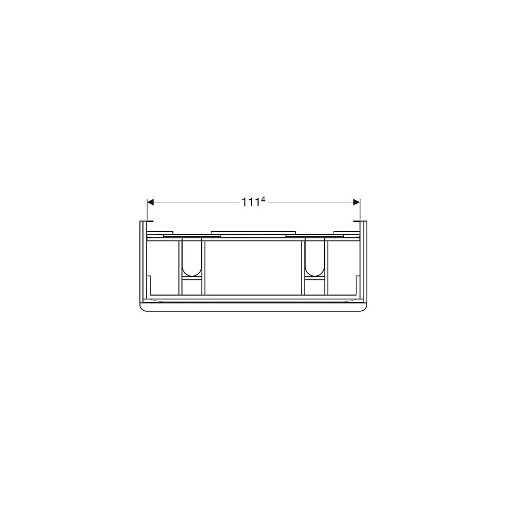 Geberit Smyle Square Unterschrank für Doppelwaschtisch, 2 Schubladen, 118,4x61,7x47c... GEBERIT-500356JK1 4025416433491 (Abb. 4)