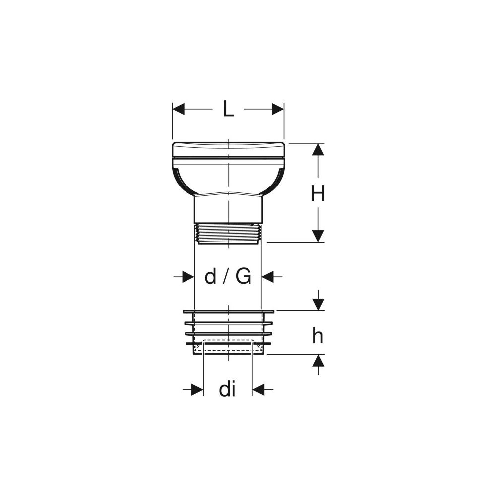 Geberit Belüftungsventil GRB50, für Entwässerungssysteme Außendurchmesser 50mm... GEBERIT-359900001 4025416352105 (Abb. 4)