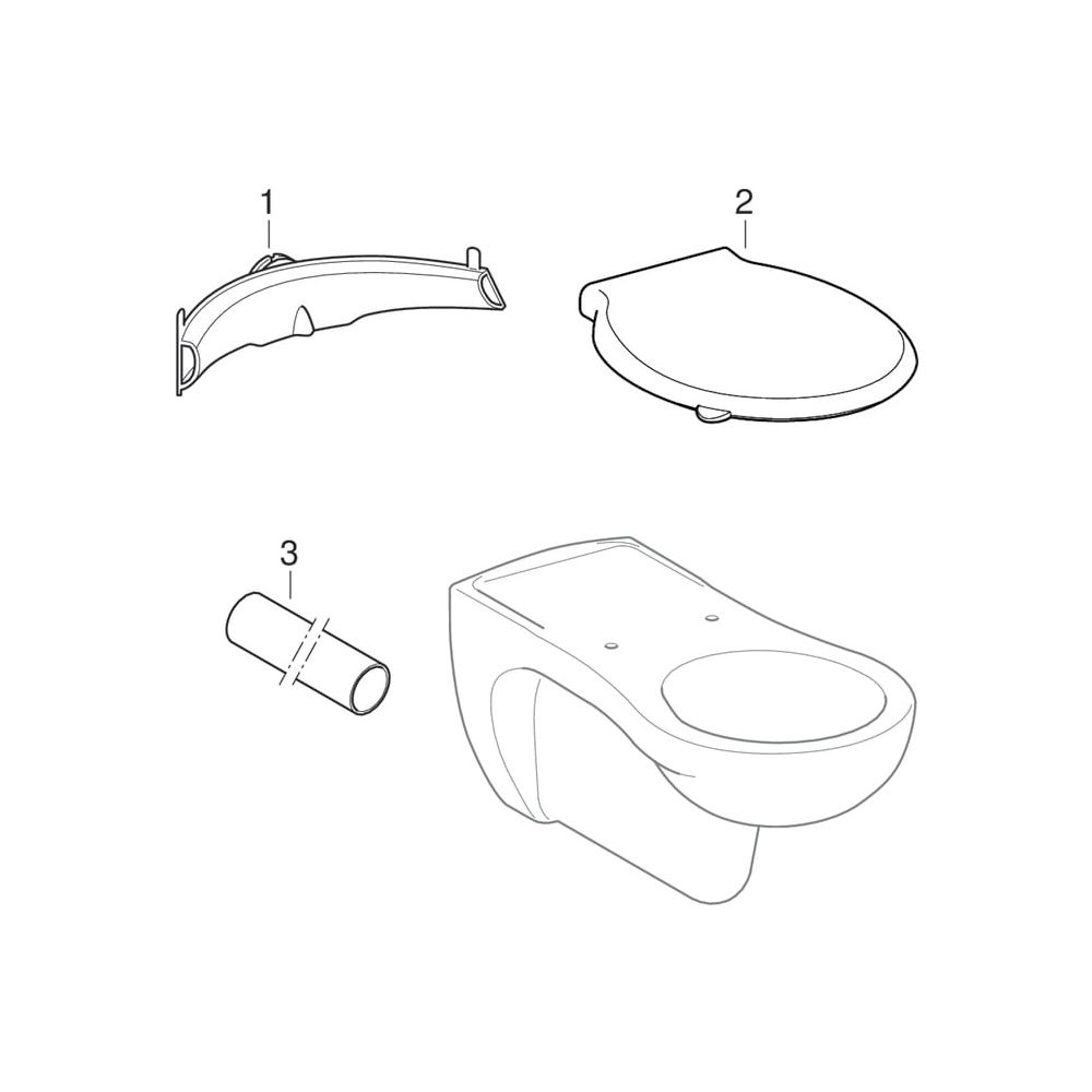 Geberit Vitalis Wand-WC Tiefspüler, verlängerte Ausladung Tiefe 70cm, Weiß/KeraTect... GEBERIT-201500600 4022009207705 (Abb. 10)