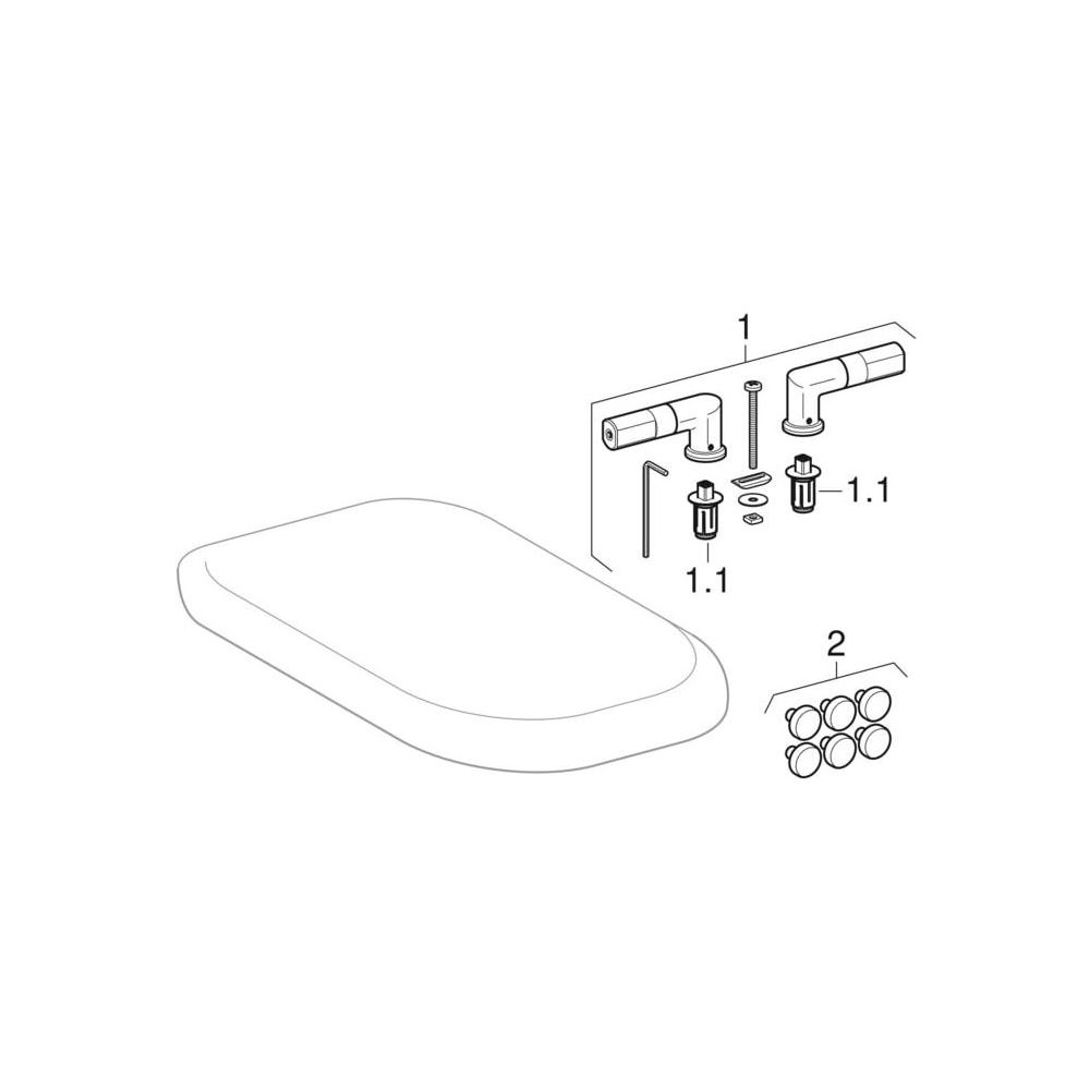 Geberit Era WC-Sitz mit Absenkautomatik, Weiß/glänzend... GEBERIT-574510000 4022009287462 (Abb. 4)