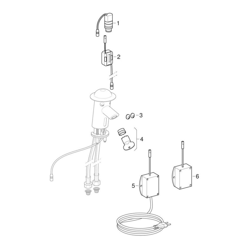 Geberit Bambini Waschtischarmatur Batteriebetrieb, mehrfarbig mit Mischer... GEBERIT-577650000 4022009335415 (Abb. 7)