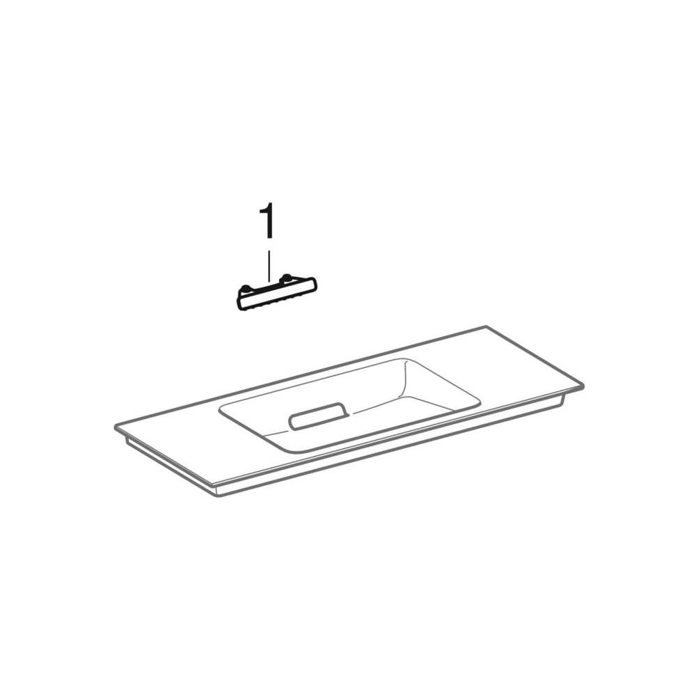 Geberit ONE Möbelwaschtisch Abgang horizontal verk. Ausladung 75cm T 40cm o. Hahnl.... GEBERIT-500391011 4025410572363 (Abb. 10)