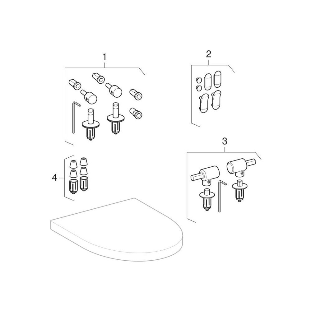 Geberit WC-Sitz Flow mit Absenkautomatik, Befestigung von oben, Weiß/glänzend... GEBERIT-575950000 4022009265040 (Abb. 5)