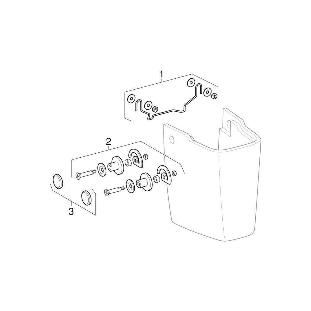 Geberit Renova Plan Halbsäule für Handwaschbecken Weiß/KeraTect... GEBERIT-292150600 4022009296723 (Abb. 10)