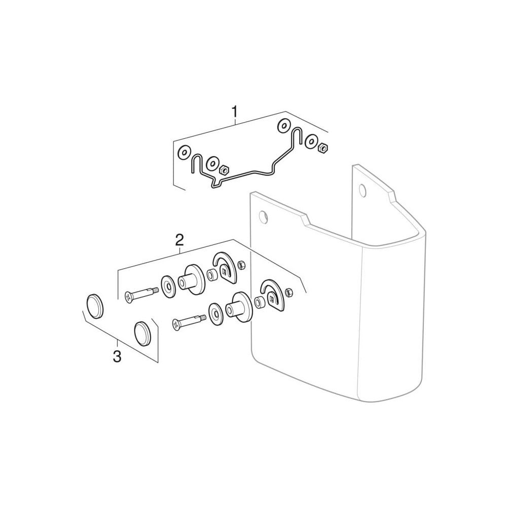 Geberit Renova Plan Halbsäule für Waschtisch, Weiß... GEBERIT-292110000 4022009262445 (Abb. 11)