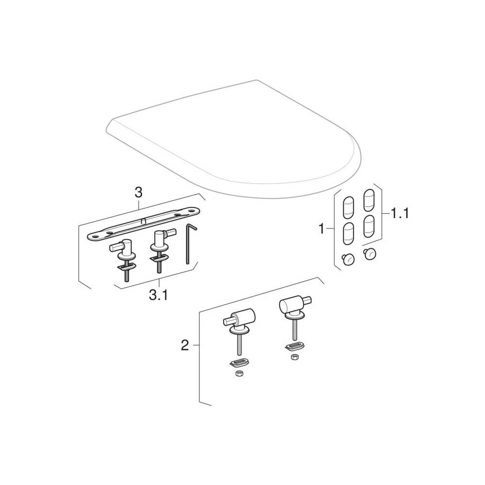 Geberit iCon Wand-WC Tiefspüler, verkürzte Ausladung, geschlossene Form, Tiefe 49cm... GEBERIT-204030600 4022009313536 (Abb. 13)