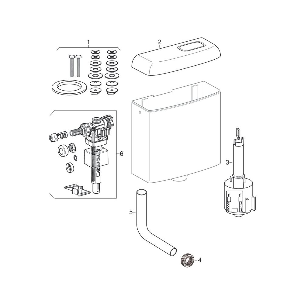Geberit Renova Aufputz-Spülkasten, 521030000... GEBERIT-521030000 4022009179606 (Abb. 5)