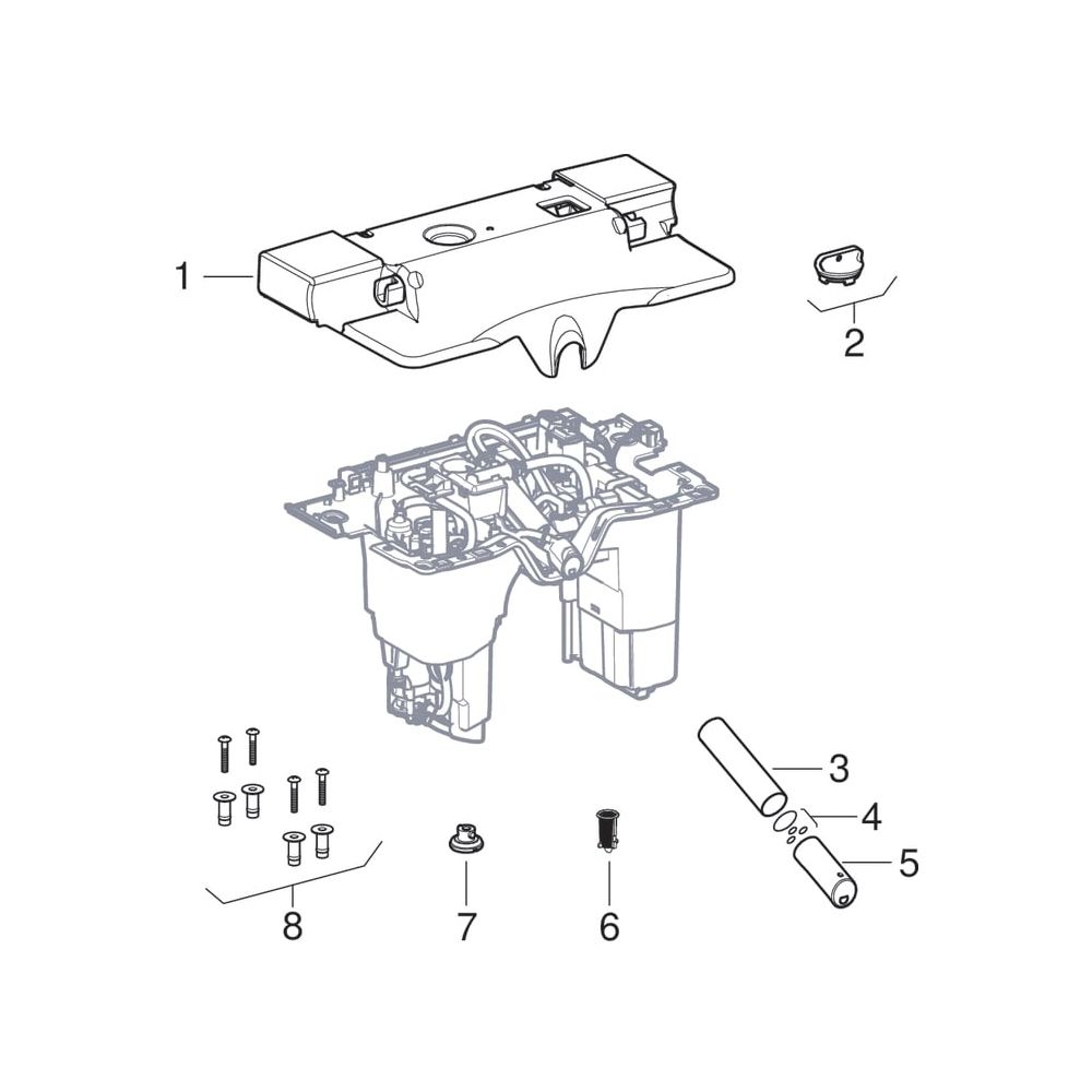 Geberit Funktionseinheit für Geberit AquaClean Sela, Mattweiß... GEBERIT-243648JT1 4025410059338 (Abb. 4)