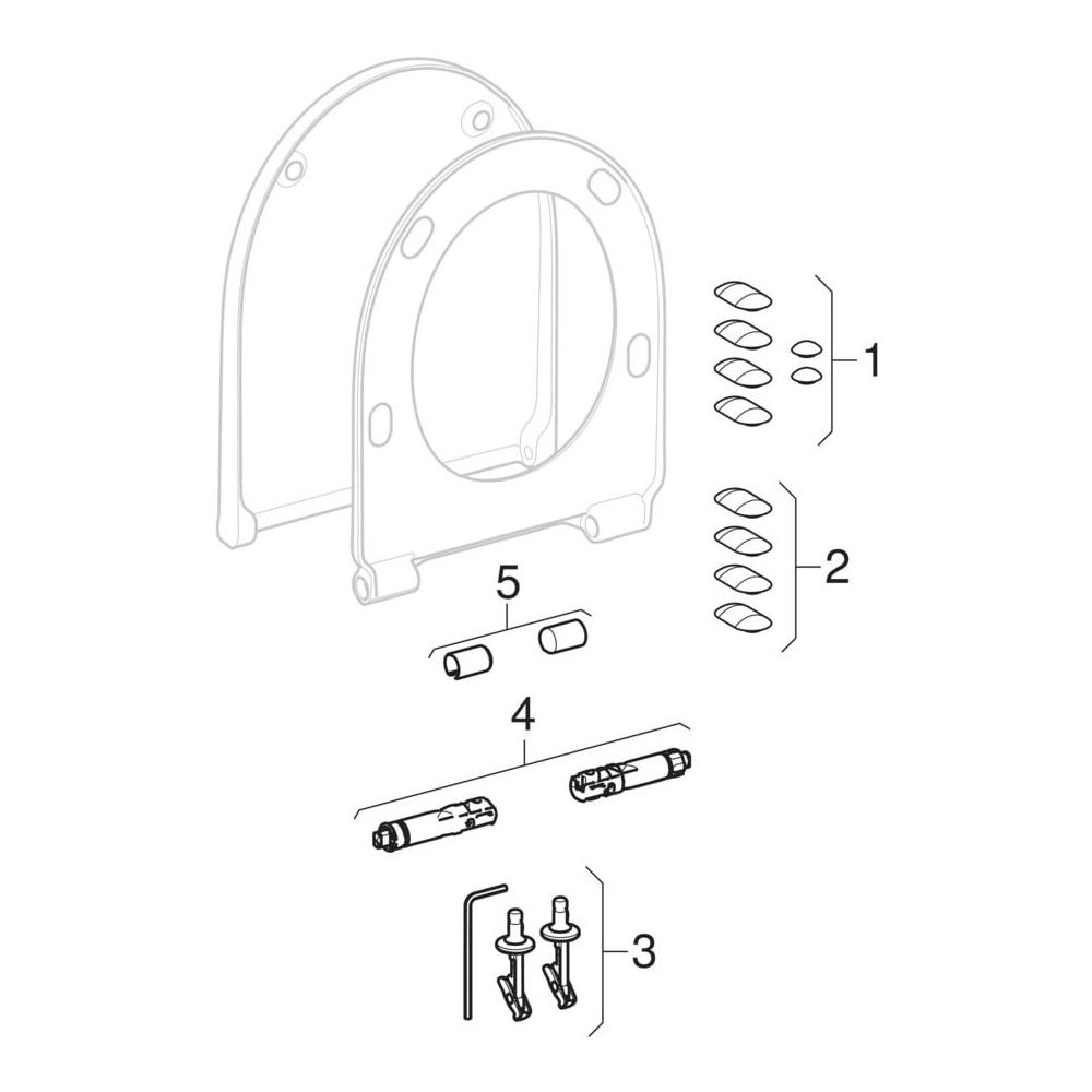 Geberit iCon Set Wand-WC Tiefspüler geschl. Form Rimfree, WC-Sitz T 53cm Absenkaut.... GEBERIT-501664008 4025410949875 (Abb. 12)