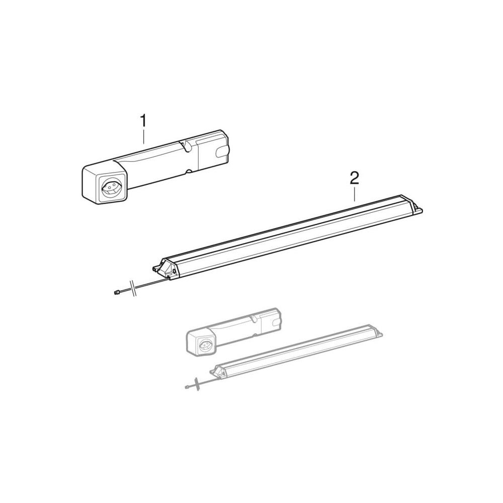 Geberit Steckdosenelement mit ComfortLight-Modul für Unterschränke mit Breite 60cm... GEBERIT-505091002 4025410630742 (Abb. 11)