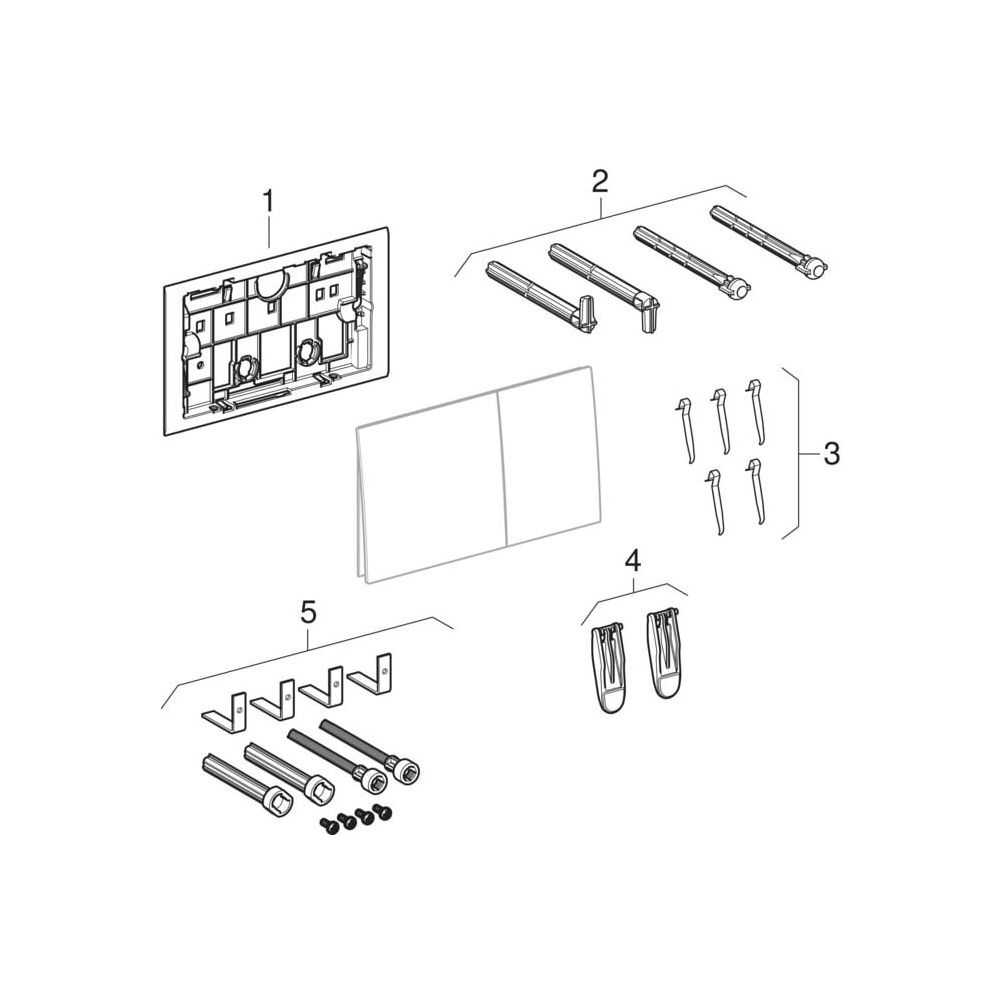 Geberit Sigma 70 Drückerplatte, 2-Mengen-Spülung Square Breite 25cm, Rotgold gebürst... GEBERIT-115622QB1 4025410762337 (Abb. 6)