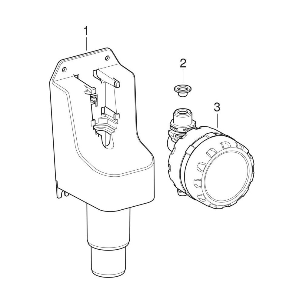 Geberit HS01 Hygienespülung mit Batterie d 50mm, d1 40mm... GEBERIT-616290001 4025410944849 (Abb. 8)