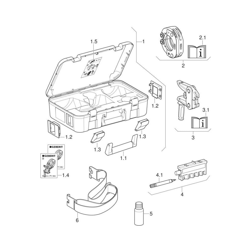 Geberit Mapress Pressschlingen Typ 2XL, im Koffer Außendurchmesser 76,1/88,9mm... GEBERIT-691188001 4025416549994 (Abb. 6)