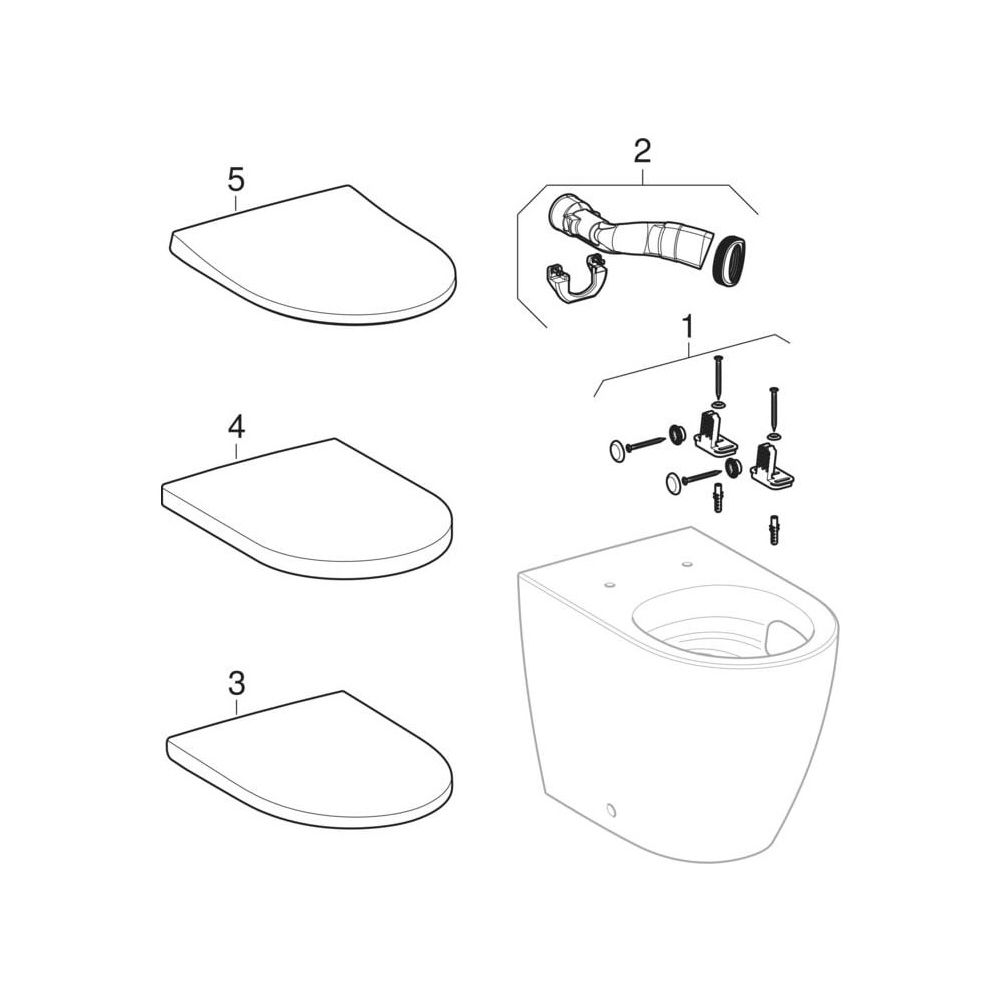 Geberit iCon Set Stand-WC Tiefspüler, wandbündig, geschlossenes Keramikdesign, Turbo... GEBERIT-503080001 4064746021305 (Abb. 7)
