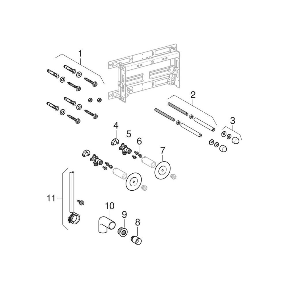 Geberit Kombifix Element für Bidet, universell... GEBERIT-457530001 4025416500865 (Abb. 8)