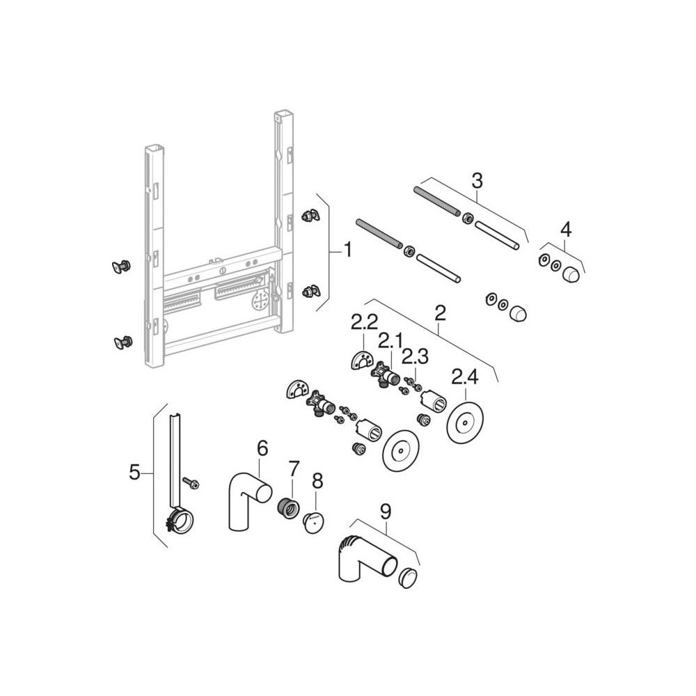 Geberit GIS Element für Bidet, universell... GEBERIT-461530001 4025416500902 (Abb. 8)