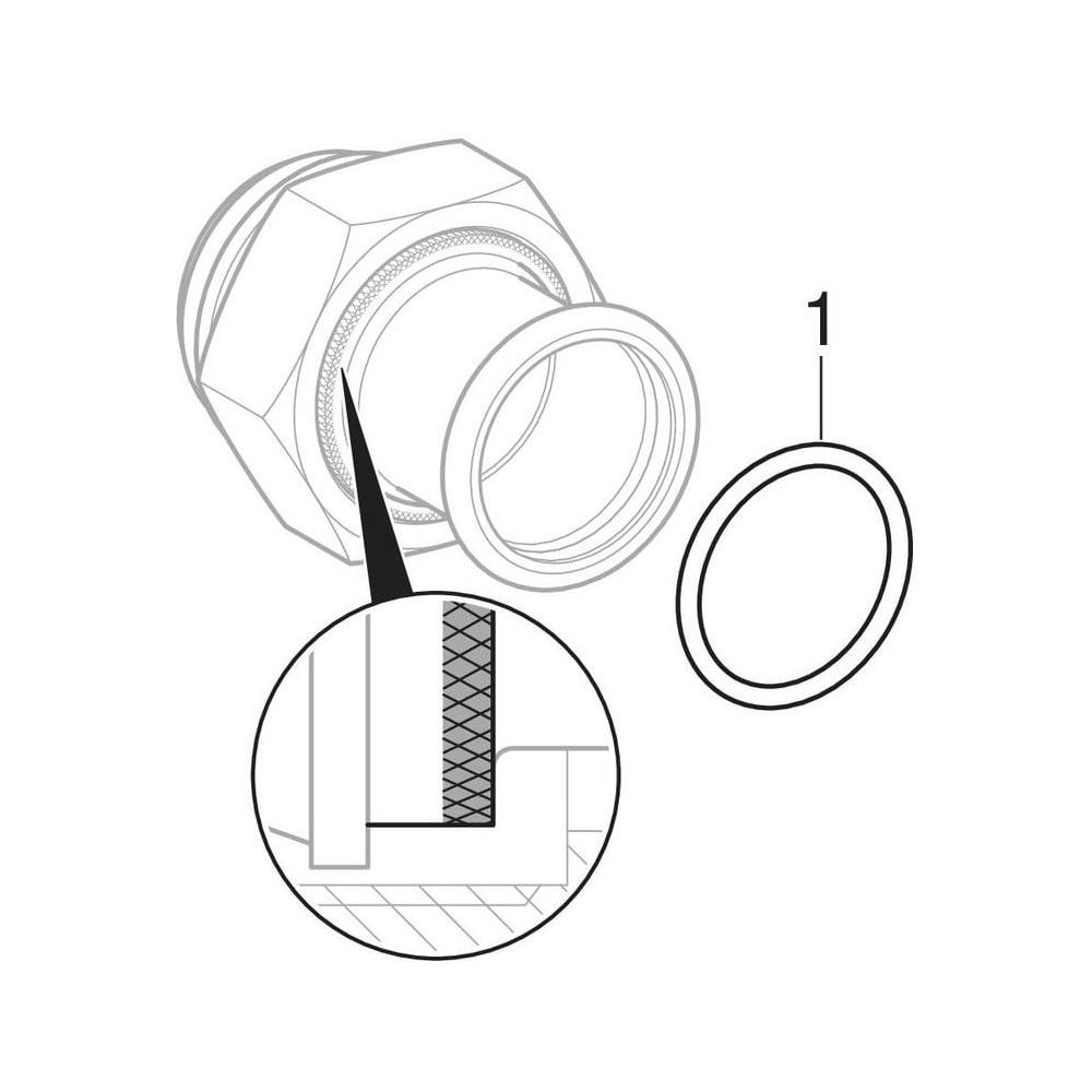 Geberit Mapress Edelstahl Übergang mit Überwurfmutter aus Chrom-Nickel-Stahl, Gas, d 22m... GEBERIT-34158 4024723341581 (Abb. 6)