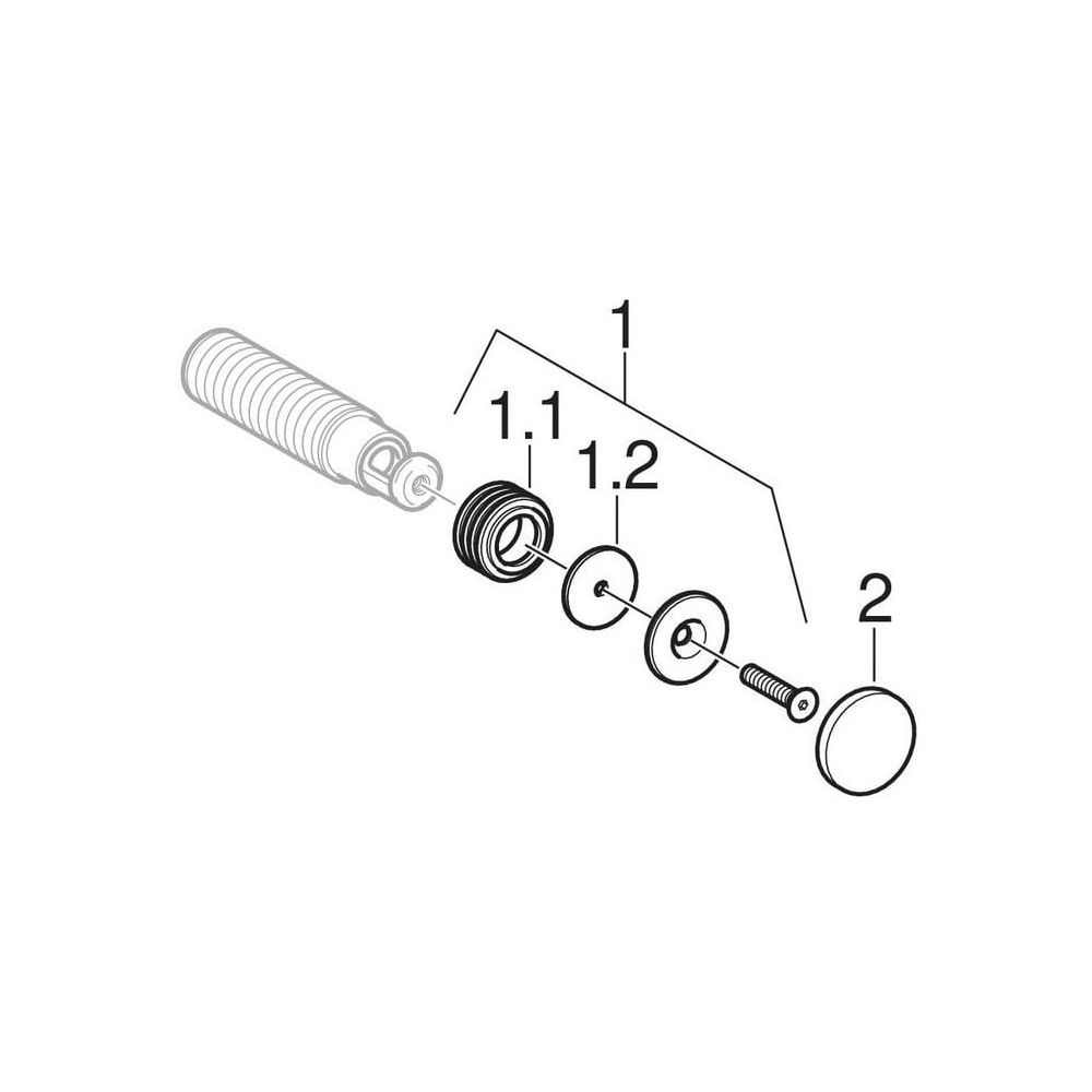 Geberit Spülbogenverlängerung mit Manschette, Hochglanz verchromt... GEBERIT-119692211 4025416008729 (Abb. 6)