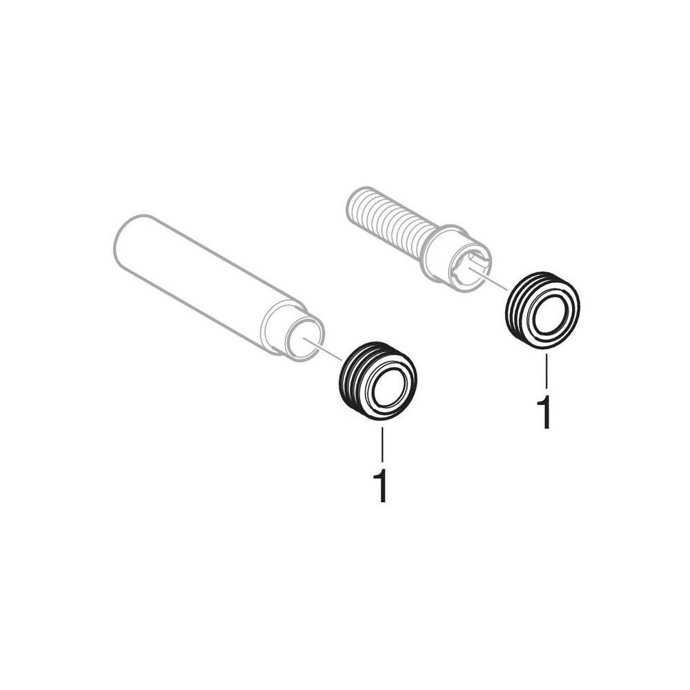 Geberit Spülbogenverlängerung mit Manschette, Schwarz... GEBERIT-152489161 4025416018964 (Abb. 6)
