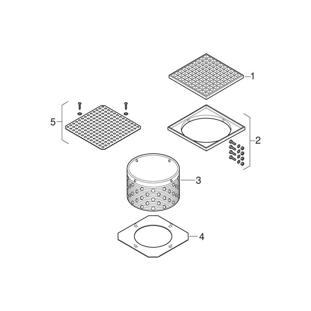 Geberit Pluvia Ergänzungsset begehbar... GEBERIT-359504001 4025416866718 (Abb. 6)
