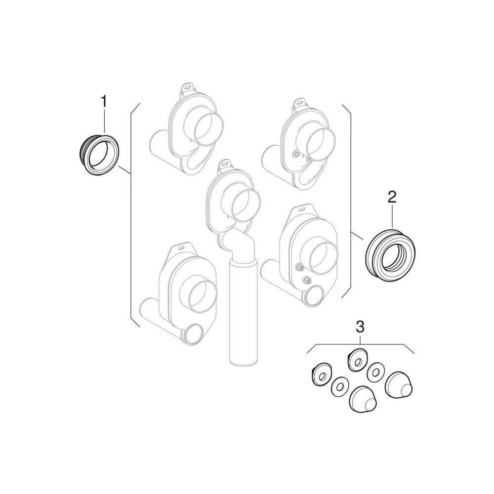 Geberit GIS Element für Urinal, 114cm, universell... GEBERIT-461621001 4025416756590 (Abb. 8)