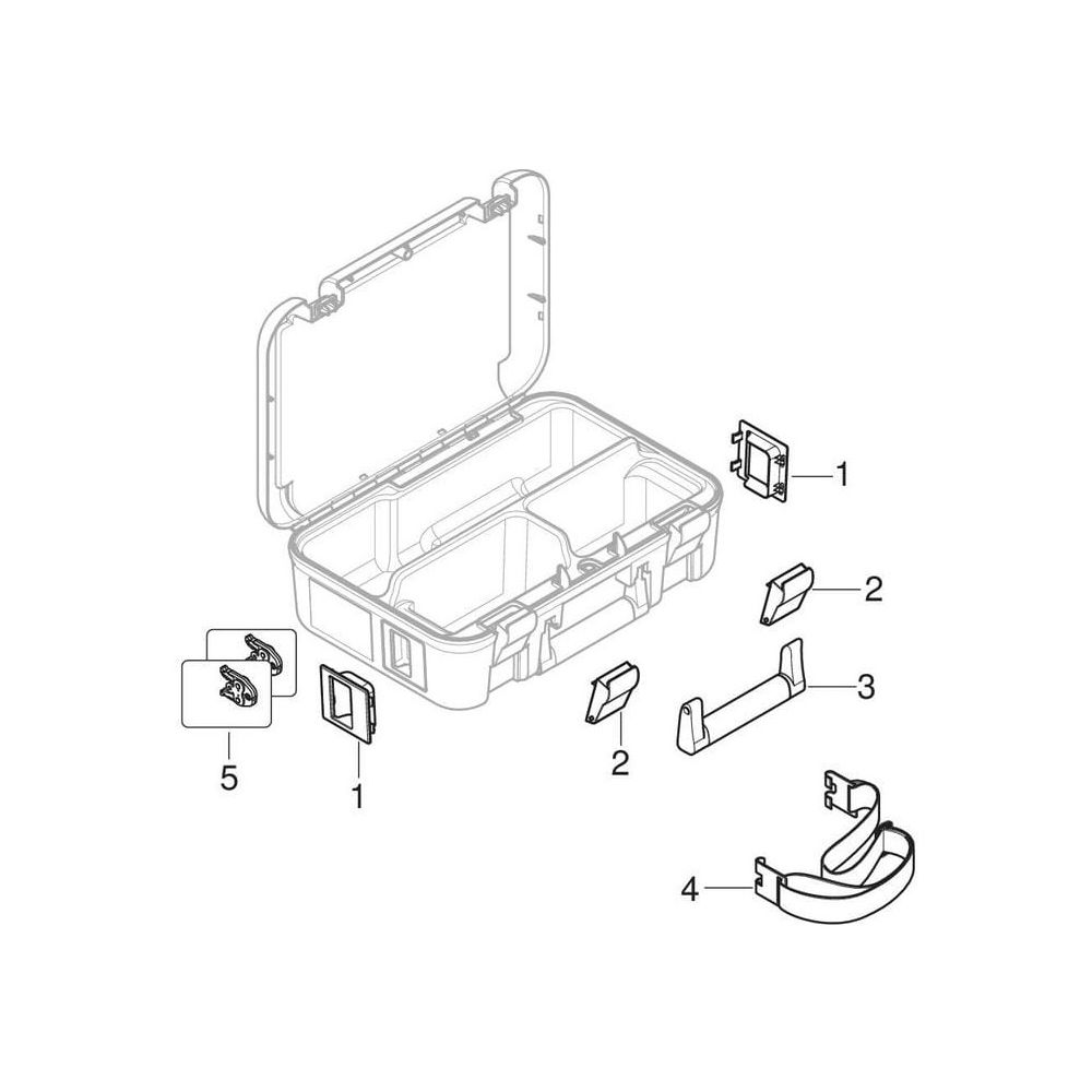 Geberit Universalkoffer mit drei Fächern ABS... GEBERIT-691141001 4025416929291 (Abb. 4)