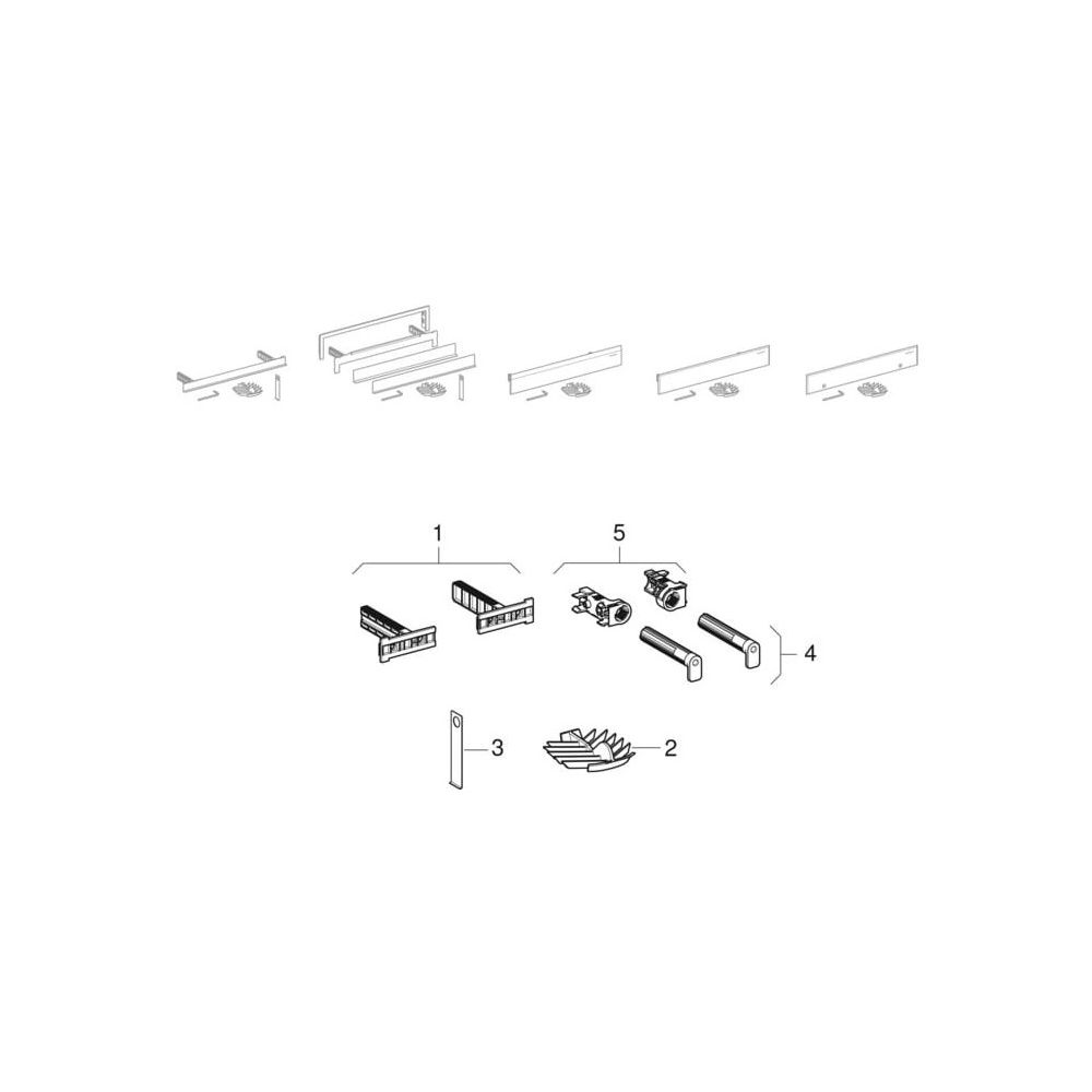 Geberit Fertigbauset für Wandablauf, Abdeckung aus Edelstahl, verschraubbar, Edelsta... GEBERIT-154337FW1 4025416289166 (Abb. 6)