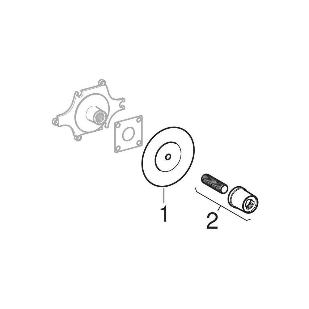 Geberit Set Anschluss gerade, mit Außengewinde MF 1/2", vormontiert, Trockenbau, RMF... GEBERIT-602295001 4025416119364 (Abb. 8)