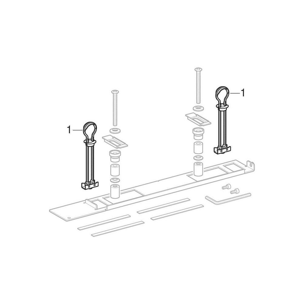Geberit Set Adapterplatte für Geberit AquaClean 5000/5000plus... GEBERIT-240495001 4025416853671 (Abb. 4)
