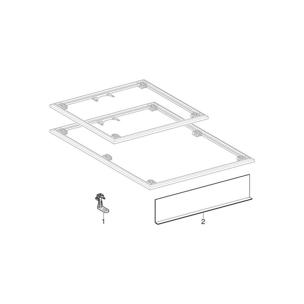 Geberit Installationsrahmen für Setaplano Duschfläche bis 100cm, für 4 Füße, Breite ... GEBERIT-154492001 4025410771032 (Abb. 8)