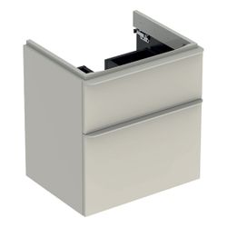 Geberit Smyle Square Unterschrank für Waschtisch, 2 Schubladen, 58,4x61,7x47cm, Sand... GEBERIT-500352JL1 4025416363378 (Abb. 1)