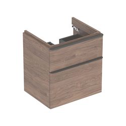 Geberit Smyle Square Unterschrank für Waschtisch, 2 Schubladen, 58,4x61,7x47cm, Nuss... GEBERIT-500352JR1 4025416431701 (Abb. 1)