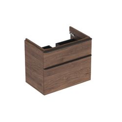 Geberit Smyle Square Unterschrank für Waschtisch, 2 Schubladen, 73,4x61,7x47cm, Nuss... GEBERIT-500353JR1 4025416432104 (Abb. 1)