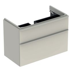 Geberit Smyle Square Unterschrank für Waschtisch, 2 Schubladen, 88,4x61,7x47cm, Sand... GEBERIT-500354JL1 4025416353843 (Abb. 1)