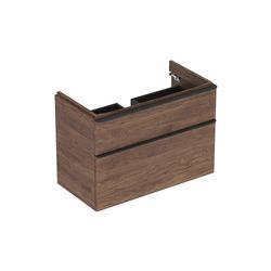 Geberit Smyle Square Unterschrank für Waschtisch, 2 Schubladen, 88,4x61,7x47cm, Nuss... GEBERIT-500354JR1 4025416430544 (Abb. 1)