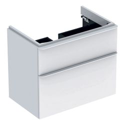 Geberit Smyle Square Unterschrank für Waschtisch, 2 Schubladen, 73,4x61,7x47cm, Weiß... GEBERIT-500353001 4025416363095 (Abb. 1)
