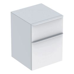 Geberit Smyle Square Seitenschrank 2 Schubladen, 45x60x47cm, Weiß lackiert hochglänz... GEBERIT-500357001 4025416354277 (Abb. 1)
