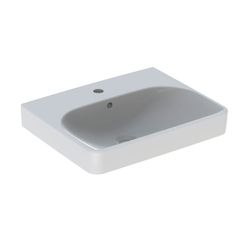Geberit Smyle Square Waschtisch, Breite 55cm, Tiefe 44cm, Hahnloch mittig, Überlauf ... GEBERIT-500259011 4025416437345 (Abb. 1)