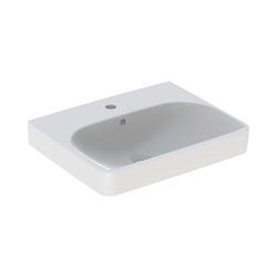 Geberit Smyle Square Waschtisch, Breite 55cm, Tiefe 44cm, Hahnloch mittig, Überlauf ... GEBERIT-500259011 4025416437345 (Abb. 1)